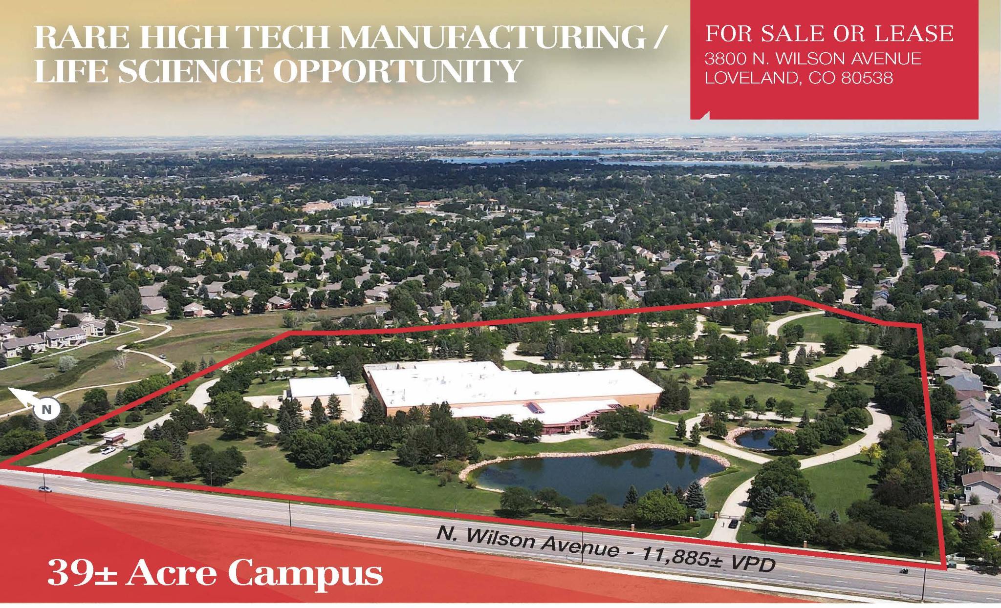 Loveland Campus aerial view — 3800 N. Wilson Avenue